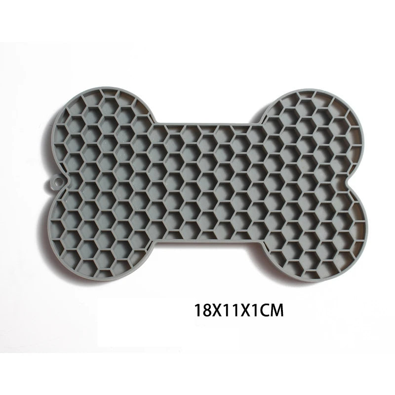 Bone-Shaped Silicone Licking Pad