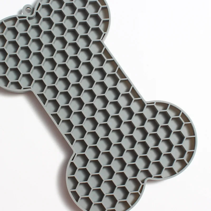 Bone-Shaped Silicone Licking Pad